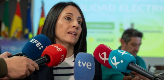 FOTOGRAFÍA. MADRID (REINO DE ESPAÑA), 06 DE AGOSTO DE 2023. La dirigente del Partido Socialista (PSOE), y secretaria de Estado de Industria, Rebeca Torró Soler, durante una rueda de prensa. Efe