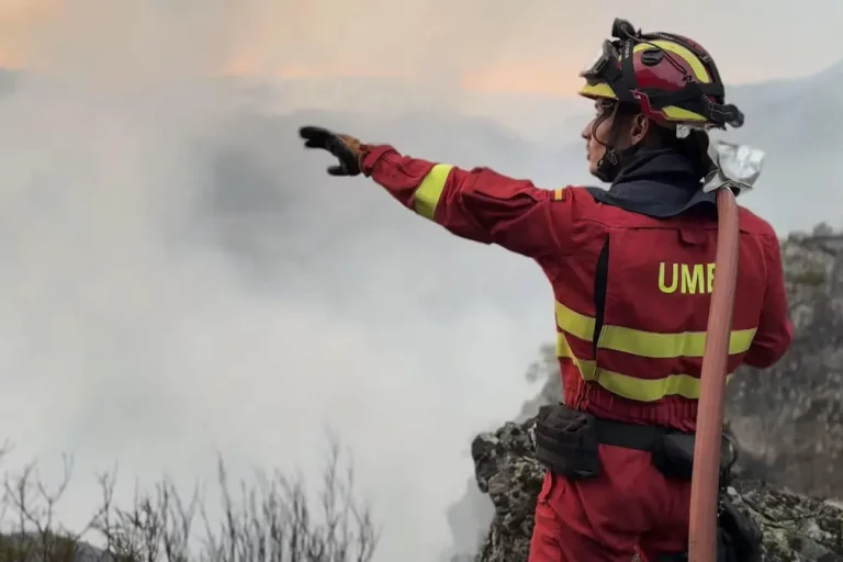 FOTOGRAFÍA. PORTO (ZAMORA) CASTILLA Y LEÓN (REINO DE ESPAÑA), 23 DE AGOSTO DE 2025. Efectivos de la Unidad Militar de Emergencias (UME) realiza trabajos en el incendio forestal de Porto (Zamora). Ministerio de Defensa/Efe