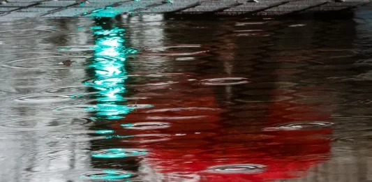 FOTOGRAFÍA. SAN SEBASTIÁN (LAS VASCONGADAS), 06 DE FEBRERO DE 2021. Detalle de una imagen de un día de lluvia. Efe