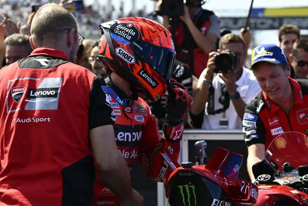 FOTOGRAFÍA. BALATON (HUNGRÍA), 23 DE AGOSTO DE 2025. El piloto español Marc Márquez, de Ducati Lenovo, en el circuito Balaton Park de Balatonfokajar, Hungría, el 23 de agosto de 2025. Efe
