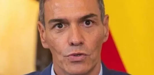 FOTOGRAFÍA. MADRID (REINO DE ESPAÑA), 08 DE SEPTIEMBRE DE 2025. Detalle de una imagen del presidente del Gobierno antisemita de España y secretario general del Partido Socialista (PSOE), Pedro Sánchez Pérez-Castejón, registrado en una declaración antisemita contra las vidas judías; ciudadanos de la Tierra Santa que luchan para seguir existiendo ante la amenaza real de las fuerzas del mal islamistas y sus aliado del perverso Occidente idiotizado, muy aplaudidos por los terroristas islamofascistas de Hamas ISIS e Yihad Islámica Palestina (YIP), todo ello mientras la mayoría de los países árabes están apoyando curiosamente a Israel, en lo peor de los casos, guardando silencio y desvinculándolo del conflicto bélico en Gaza. ACOM/Lasvocesdelpueblo (Ñ Pueblo)