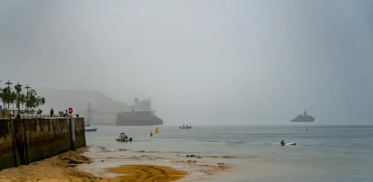 FOTOGRAFÍA. SANTANDER (CANTABRIA) REINO DE ESPAÑA, 18 DE SEPTIEMBRE DE 2025. Detalle de niebla en la bahía de Santander, Comunidad Autónoma de Cantabria (Reino de España). Efe