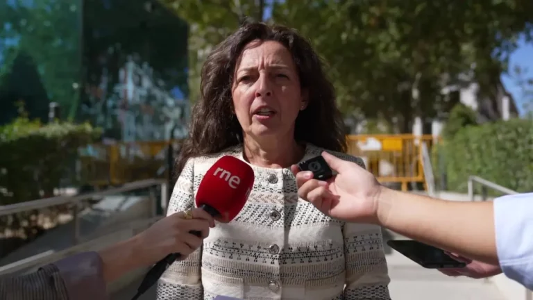 FOTOGRAFÍA. ALGECIRAS (ANADALUCÍA) REINO DE ESPAÑA, 06 DE OCTUBRE DE 2025. La letrada Marta Castro Fuentes, coordinadora jurídica nacional de VOX, participó hoy en el juicio por los hechos del 23 de enero de 2023, cuando un inmigrante soldado de Marruecos, con orden de expulsión de España, asesinó al sacristán de la Iglesia de Santa María de la Palma e intentó matar a un sacerdote en San Isidro. lasvocesdelpueblo (Ñ Pueblo)