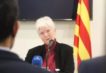Cataluña | La Justicia desestima la impugnación del Decreto de educación infantil FOTOGRAFÍA. BARCELONA (ESPAÑA), 09 DE NOVIEMBRE DE 2021. La catedrática del español en la Universidad de Lund (Suecia), Inger Enkvist, nunca ha fallado a los catalanes y lo ha vuelto a hacer esta noche durante una conferencia titulada «La Importancia de las Lenguas en la Educación», organizada por la entidad catalana, integrada y promotora de Plataforma Cataluña Suma por España, Convivencia Cívica Catalana (CCC), que preside el abogado catalán Ángel Escolano Rubio, en la calle Pau Claris número 115 de la capital catalana, ciudad de Barcelona. Lasvocesdelpueblo (Ñ Pueblo)