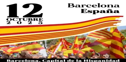 FOTOGRAFÍA. BARCELONA (CATALUÑA) REINO DE ESPAÑA, 02 DE OCTUBRE DE 2025. La asociación Moviment Cívic d'Espanya i Catalans y Cataluña Suma por España organizan, como cada año desde el 2012, los actos festivos conmemorativos de la celebración en Barcelona de la Fiesta Nacional de España y de la Hispanidad el próximo domingo, 12 de octubre de 2025, bajo el lema "Barcelona: Capital de la Hispanidad". Lasvocesdelpueblo (Ñ Pueblo)