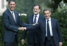 Nicolas Sarkozy entra en la prisión para cumplir la pena de cinco años FOTOGRAFÍA. BARCELONA (ESPAÑA), DICIEMBRE DE 2015. El candidato del PP a las elecciones autonómicas catalanas del próximo domingo 27 de septiembre de 2015 (27-S), Xavier García Albiol (i), saluda al expresidente francés, Nicolas Paul Stéphane Sarközy de Nagy-Bocsa (Nicolas Sarkozy) (d); en presencia del presidente del Gobierno de España y del partido Popular (PP), Mariano Rajoy Brey (c); momentos antes de mantener un encuentro previo al mitin de cierre de campaña de los populares para las elecciones del 27S en Cataluña. Los comicios pueden marcar el futuro más hostil de la región catalana si el voto mayoritario de los catalanes cae en mano del separatismo, que es lo que se prevé que pase. Ahora solo la Constitución Española sería la única herramienta para restablecer los derechos civiles de los compatriotas catalanes, pero aquí también hay muchas dudas si el PP estaría a la altura y con suficiente coraje para hacer cumplir la ley y la Constitución. Efe