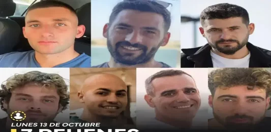 FOTOGRAFÍA. JERUSALÉN (ISRAEL), 13 DE OCTUBRE DE 2025. Las autoridades del Estado de Israel confirman la entrega de 7 rehenes israelíes "738 días después", en marco del cumplimiento del Plan Trump para Gaza (Plan del 45º y actual 47 presidente de los Estados Unidos de América (EEUU), Donald John Trump). Lasvocesdelpueblo (Ñ pueblo)