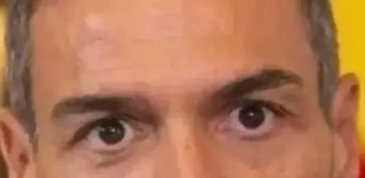 FOTOGRAFÍA. MADRID (REINO DE ESPAÑA), 08 DE SEPTIEMBRE DE 2025. Detalle de una imagen del presidente del Gobierno antisemita de España y secretario general del Partido Socialista (PSOE), Pedro Sánchez Pérez-Castejón, registrado en una declaración antisemita contra las vidas judías; ciudadanos de la Tierra Santa que luchan para seguir existiendo ante la amenaza real de las fuerzas del mal islamistas y sus aliado del perverso Occidente idiotizado, muy aplaudidos por los terroristas islamofascistas de Hamas ISIS e Yihad Islámica Palestina (YIP), todo ello mientras la mayoría de los países árabes están apoyando curiosamente a Israel, en lo peor de los casos, guardando silencio y desvinculándolo del conflicto bélico en Gaza. ACOM/Lasvocesdelpueblo (Ñ Pueblo)