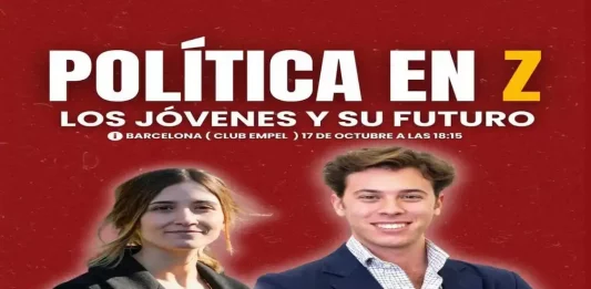 FOTOGRAFÍA. BARCELONA (REINO DE ESPAÑA), 11 DE OCTUBRE DE 2025. El centro cultural de la Resistencia antiWOKE Club Empel de calle del Camp 17, Sarrià-Sant Gervasi, 08022 Ciudad de Barcelona, acogerá el próximo viernes, 17 de octubre de 2025, el evento "Política en Z: los jóvenes y su futuro"; una cita que busca dar voz a las inquietudes y aspiraciones de la Generación Z en temas clave como la inseguridad, la vivienda y la educación. participarán Julia Calvet Puig, portavoz nacional de VOX Jóvenes y diputada en el Parlament de Catalunya; Alberto Tarradas, diputado de VOX en Cataluña y presidente del Comité Ejecutivo Provincial (CEP) de VOX en la provincia de Gerona; y David Izquierdo, portavoz nacional de Jóvenes Patriotas. Además, "estará presente el equipo de Jóvenes Patriotas en Cataluña, que compartirá su visión y propuestas sobre los principales retos que afronta la juventud española. Lasvocesdelpueblo (Ñ Pueblo)