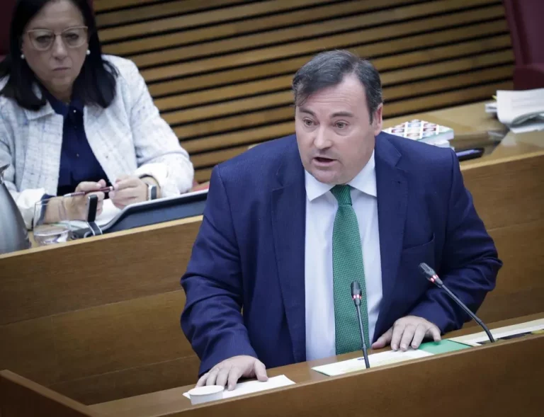 FOTOGRAFÍA. VALENCIA (COMUNIDAD VALENCIANA) REINO DE ESPAÑA, 16 DE OCTUBRE DE 2025. El portavoz adjunto del Grupo Parlamentario VOX en las Cortes Valencianas, David Muñoz Pérez, registrado este jueves durante un Pleno. Lasvocesdelpueblo (Ñ Pueblo)