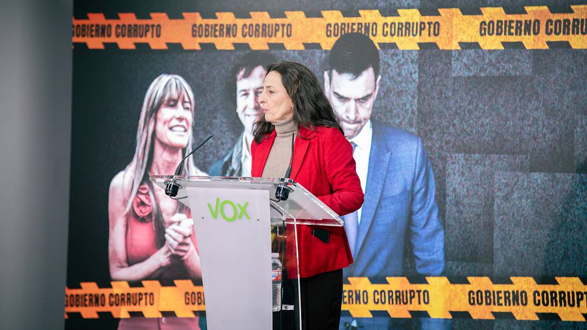 FOTOGRAFÍA. MADRID (REINO DE ESPAÑA), 15 DE NOVIEMBRE DE 2025. La jefa de los servicios jurídicos de VOX, Marta Castro Fuentes, ofrece una rueda de prensa en la sede nacional de VOX. Lasvocesdelpueblo (Ñ Pueblo)