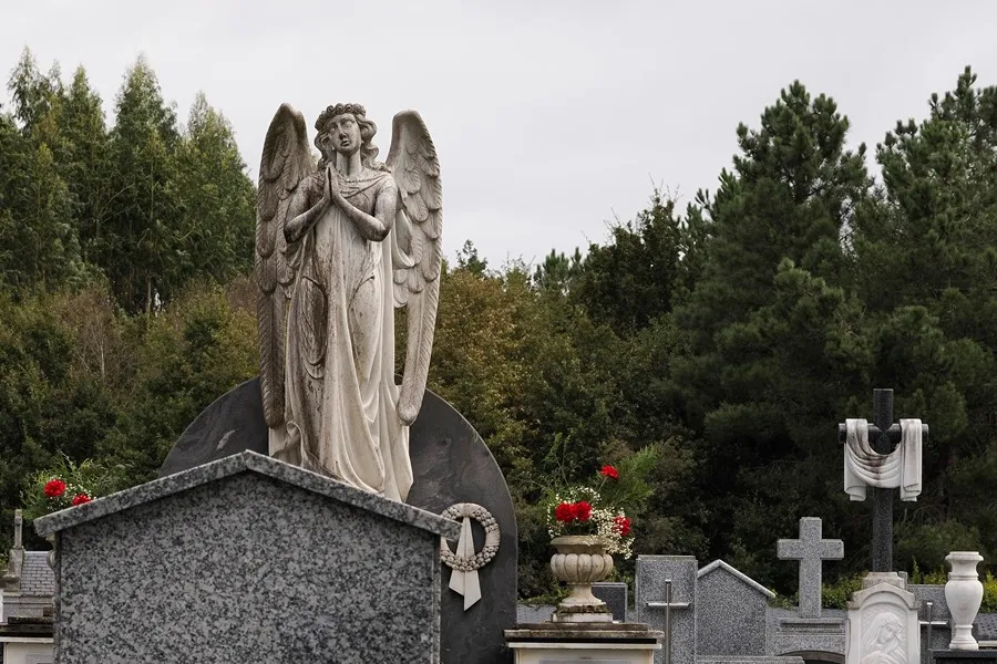 FOTOGRAFÍA. LUGO (GALICIA) REINO DE ESPAÑA, 01 DE NOVIEMBRE DE 2024. Detalle de una vista del cementerio de San Froilán, en Lugo. Efe