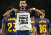 El FC Barcelona tumba a un gran Elche (3-1) FOTOGRAFÍA. BARCELONA (CATALUÑA) REINO DE ESPAÑA, 02 DE NOVIEMBRE DE 2025. El delantero del Barcelona Ferrán Torres celebra su gol, segundo del equipo ante el Elche, durante el partido de LaLiga entre el FC Barcelona y el Elche CF, este domingo en el estadio Olímpico Lluís Companys. Efe