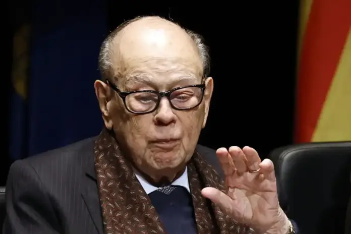 FOTOGRAFÍA. BARCELONA (CATALUÑA) REINO DE ESPAÑA, AÑO 2025. En la imagen, el procesado "Padre del separatismo" en Cataluña, expresidente del Gobierno de la Generalitat de Catalunya y líder de Convergencia i Unió (CiU), Jordi Pujol Soley, de 95 años. Efe