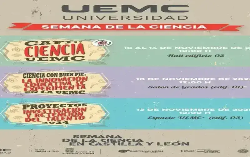 UEMC celebra la semana de la ciencia sobre investigación e innovación FOTOGRAFÍA. VALLADOLID (CASTILLA Y LEÓN) REINO DE ESPAÑA, 10 DE NOVIEMBRE DE 2025. La Universidad Europea Miguel de Cervantes (UEMC) de Valladolid se suma un año más a la Semana de la Ciencia en Castilla y León, una cita regional que reúne a universidades, centros de investigación y entidades científicas con el objetivo de acercar la ciencia y la tecnología a la ciudadanía y poner en valor su impacto en la vida cotidiana. Lasvocesdelpueblo (Ñ Pueblo)