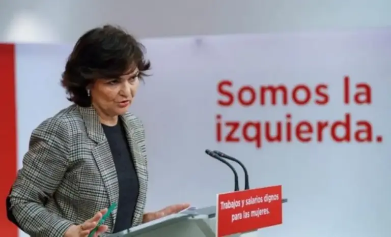 FOTOGRAFÍA. MADRID (REINO DE ESPAÑA), 02. DE MARZO DE 2018. La secretaria de Igualdad del PSOE, Carmen Calvo Poyato. Efe.