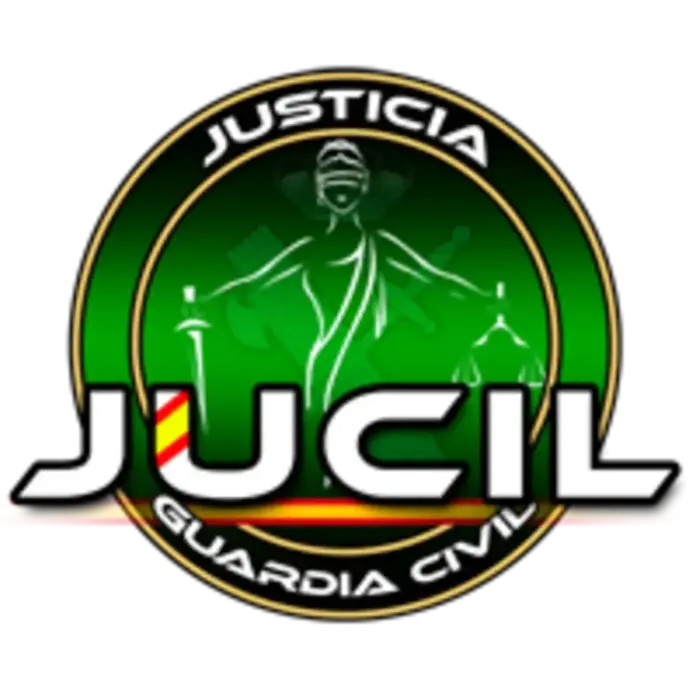 JUCIL convoca primarias sin dimisiones pese a la debacle electoral FOTOGRAFÍA. BARCELONA (CATALUÑA) REINO DE ESPAÑA, 9 DE DICIEMBRE DE 2025. Detalle de un logotipo de la asociación Justicia Guardia Civil (JUCIL). Lasvocesdelpueblo (Ñ Pueblo)