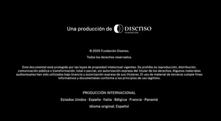 FOTOGRAFÍA. BARCELONA (CATALUÑA) REINO DE ESPAÑA, 11 DE DICIEMBRE DE 2025. captura pantalla de un momento del documental "María Corina: la conquista de la libertad", una producción de la Fundación Disenso, la escuela de ideas del partido político VOX España, que preside Santiago Abascal Conde, que rinde un histórico homenaje a la líder opositora venezolana ganadora de las últimas elecciones presidenciales en Venezuela -victoria secuestrada por el naco-terrorista y oscuro régimen comunista del tirano líder del Cartel de los Soles Nicolas Maduro Moro-, María Corina Machado Parisca. Fundación Disenso/Lasvocesdelpueblo (Ñ Pueblo) 