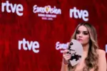 FOTOGRAFÍA. MADRID (REINO DE ESPAÑA), 26 DE MAYO DE 2025. Detalle de la cantante la cantante española Melodía Ruiz Gutiérrez "Melody" en una rueda de prensa para hablar de su participación en el Festival de Eurovisión, en Madrid, Reino de España. Efe