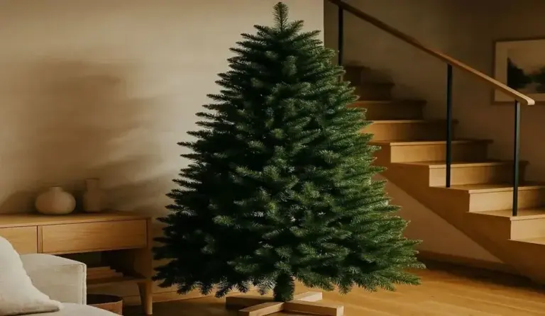 FOTOGRAFÍA. BARCELONA (CATALUÑA) REINO DE ESPAÑA, 06 DE DICIEMBRE DE 2025. Detalle de un árbol de Navidad en "La tienda de la Navidad", para ilustrar estas fiestas navideñas de 2025. Efe