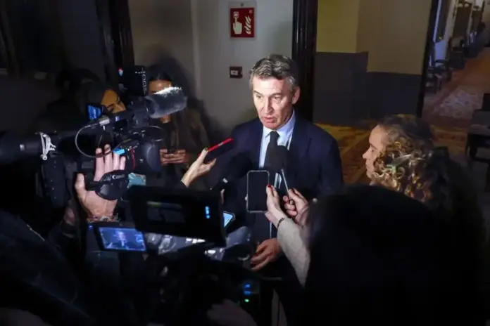 Alberto Núñez Feijóo,Dana, Valencia, PP (2) FOTOGRAFÍA. MADRID (ESPAÑA), 09 DE ENERO DE 2026. El líder del socialismo azul Partido Popular (PP), Alberto Núñez Feijóo, en el Congreso de los Diputados este viernes tras prestar declaración ante la juez que instruye el caso sobre la gestión de la DANA. Efe
