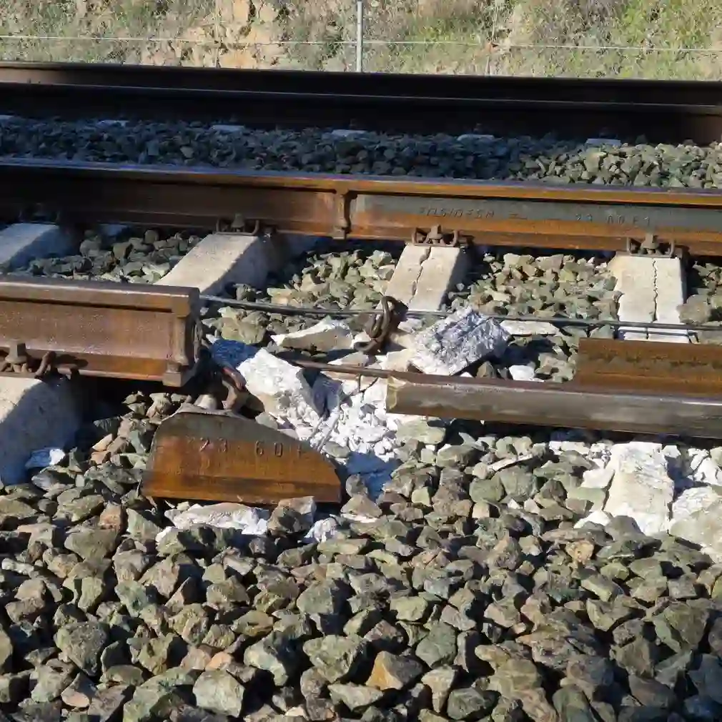FOTOGRAFÍA. ADAMUZ (CÓRDOBA) ANADALUCÍA (ESPAÑA), 25 DE ENERO DE 2026. Óscar Puente no piensa dimitir y exige "déjennos trabajar". Detalle del carril roto y un presunto documento sobre dicho presunto mantenimiento realizado sobre el tramo de la vía del trágico accidente ferroviario de Adamuz (Córdoba) Andalucía, facilitado este domingo por El ministro de Transportes y Movilidad Sostenible (MITMA), Óscar Puente Santiago, dejando entender -sin mencionarlo- que ha sido una mala suerte porque "el carril roto por el que se produce el descarrilamiento es un carril nuevo. En concreto el número 312592Y101". Lasvocesdelpueblo (Ñ Pueblo)