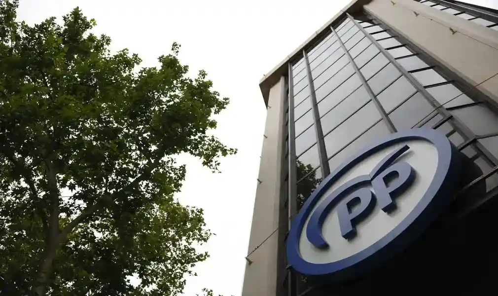 FOTOGRAFÍA. ZARAGOZA (ARAGÓN) ESPAÑA, 08 DE FEBRERO DE 2026. El PP lamenta que el voto anti-PSOE vaya a VOX en Aragón. Elecciones Aragón 2026. Sede nacional del Partido Popular 8PP) en Madrid, España. Efe