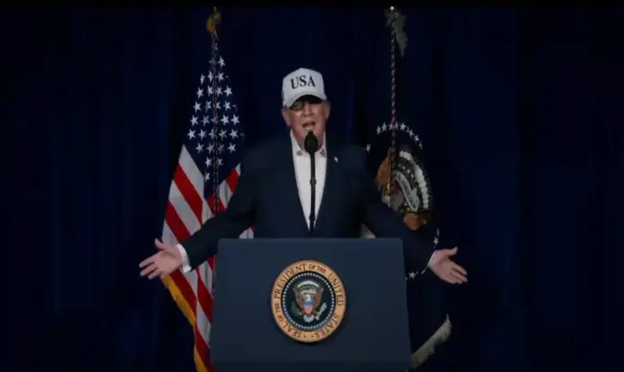 Trump,Trump El régimen terrorista de Irán nunca tendrá una arma nuclear FOTOGRAFÍA. WASHINGTON (ESTADOS UNIDOS DE AMÉRICA, EEUU), 28 DE FEBRERO DE 2026. Trump: El régimen terrorista de Irán nunca tendrá una arma nuclear. El presidente de los Estados Unidos de América (EEUU), Donald John Trump, registrado durante una rueda de prensa en la que el mandatario estadounidense ha anunciado el inicio de la ofensiva conjunta entre Israel y EEUU contra el nuclear de los Ayatolas ISIS en Irán. Lasvocesdelpueblo (Ñ Pueblo)