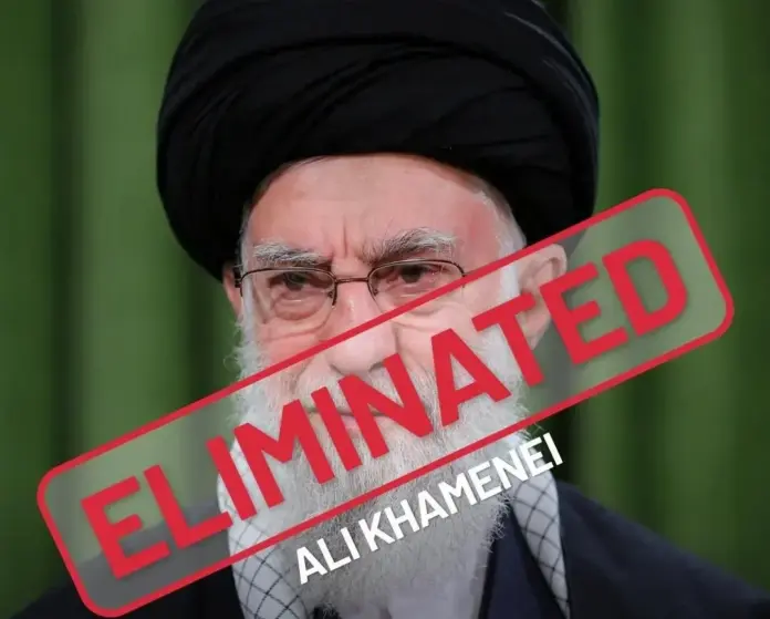 FOTOGRAFÍA. TEHERÁN (IRÁN), 28 DE FEBRERO DE 2026. Trump confirma la eliminación del ayatola Alí Khamenei. La Operación Furia Épica (Operation Epic Fury) de Israel y EEUU ha eliminado al terrorista Ayatolas ISIS Alí Hoseiní Jamenei (Alí Khamenei), un clérigo y político que ejerce de "líder supremo" de la República Islámica de Irán, la antigua Persia, desde 1989, siendo la cabeza de la clase dirigente clerical islámica de esta dictadura islamofascista y antisemita y «fuente de emulación» del chiismo duodecimano, después de ser el tercer presidente de Persia entre 1981 y 1989. Lasvocesdelpueblo (Ñ Pueblo)