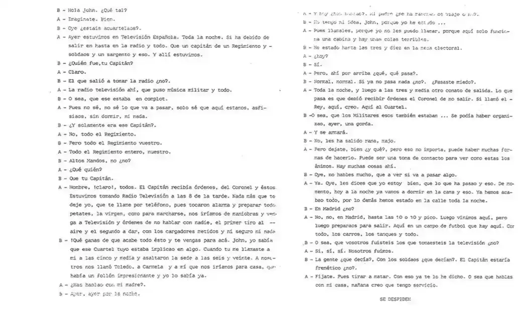 FOTOGRAFÍA. MADRID (ESPAÑA), 23 DE FEBRERO DE 1981. Golpe del estado 23F 1981. Uno de los soldados que formó parte de la unidad que la tarde del 23 de febrero de 1981 tomó la sede de TVE, relató en una conversación telefónica el día siguiente que la orden de su capitán fue de «tirar a matar». Efe