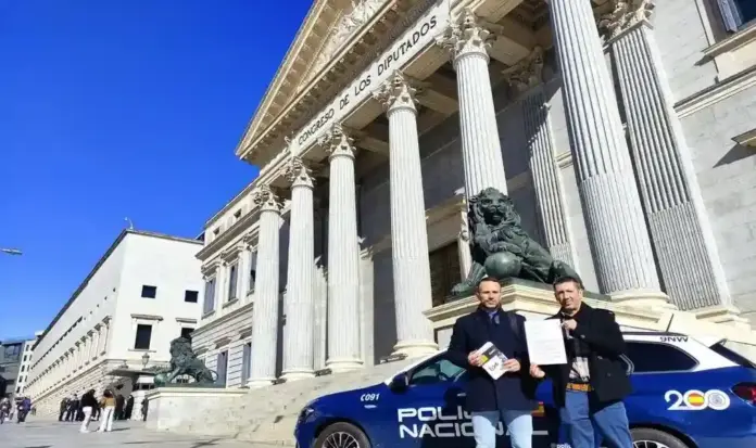 FOTOGRAFÍA. MADRID (ESPAÑA), 20 D EFEBRERO DE 2026. EYA lleva al debate parlamentario la desigualdad en jubilaciones de las FCSE (Fuerzas y Cuerpos de Seguridad del Estado). El sindicato Equiparación Ya (EYA) ha registrado en el Congreso de los Diputados una solicitud dirigida a todos los Grupos Parlamentarios para que presenten una enmienda a la Proposición de Ley nº 124/000031, actualmente en tramitación. Lasvocesdelpueblo (Ñ Pueblo)