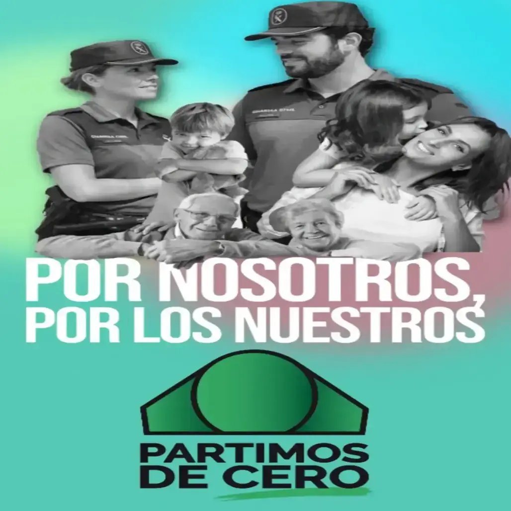 FOTOGRAFÍA. BARCELONA (CATALUÑA) ESPAÑA, 21 DE MARZO DE 2026. Reflexiones de un guardia civil sobre el futuro de JUCIL. Detalle de un cartel de la candidatura "Partimos de Cero" a las elecciones primarias de la Asociación de profesionales de la Guardia Civil, Justicia para la Guardia Civil (JUCIL) de la próxima semana. Lasvocesdelpueblo (Ñ Pueblo)