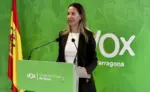 FOTOGRAFÍA. SALOU (TARRAGONA) ESPAÑA, 27 DE MARZO DE 2026. VOX denuncia cacería abierta para encubrir falsedades en el CV de Julia Gómez en Salou. La portavoz del grupo municipal de VOX en el Ayuntamiento de Salou, Ana Belén Rodríguez Ros (Anabel Rodríguez). Lasvocesdelpueblo (Ñ Pueblo)
