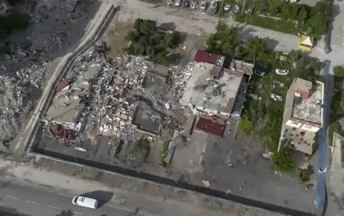 FOTOGRAFÍA. GAZIANTEP (TURQUÍA), 09 DE MARZO DE 2026. Los ayatolás atacan Gaziantep (Turquía) con misil balístico. Detalle de una vista de un distrito de Gaziantep, Turquía, tomado con un dron. Efe