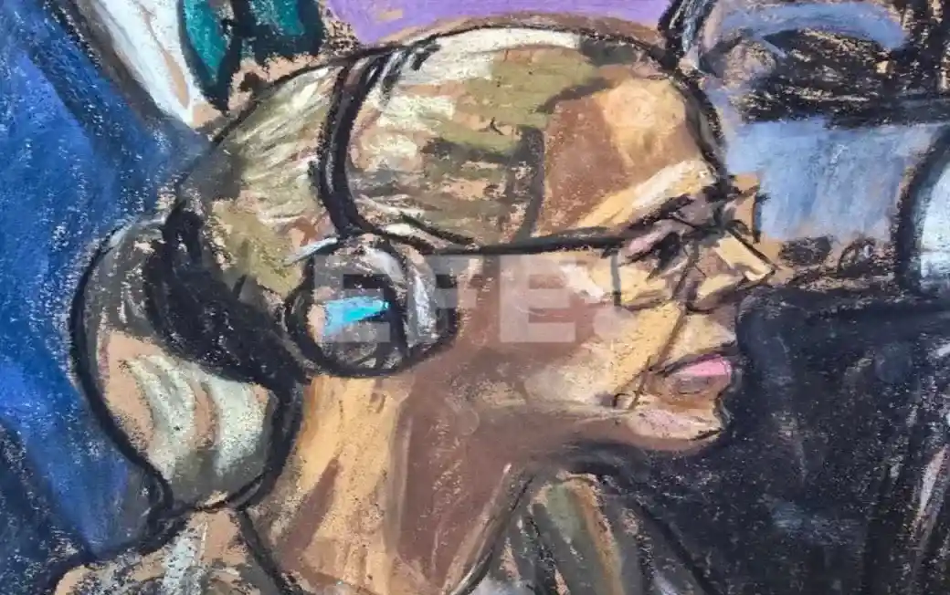 FOTOGRAFÍA. NUEVA YORK (ESTADOS UNIDOS DE AMÉRICA, EEUU), 26 DE MARZO 2026.- Detalle de una imagen de un dibujo realizado por la artista Jane Rosenberg donde aparece la narcoterrorista Cilia Adela Flores de Maduro (Cilia Flores), esposa del exdictador comunista y chavista, depuesto de Venezuela, Nicolás Maduro Moros; ambos capturados en Caracas (Venezuela) el pasado 3 d enero de 2026; y sus abogados Mark Donnelly y Barry pollack, durante su comparecencia este jueves, 26 de marzo de 2026, ante un tribunal federal en Nueva York (EEUU). El juez encargado del caso contra el exdictador Nicolás Maduro Moros y su esposa, Cilia Adela Flores de Maduro (Cilia Flores), descartó desestimar su caso "porque sería tomar una medida demasiado seria". Efe