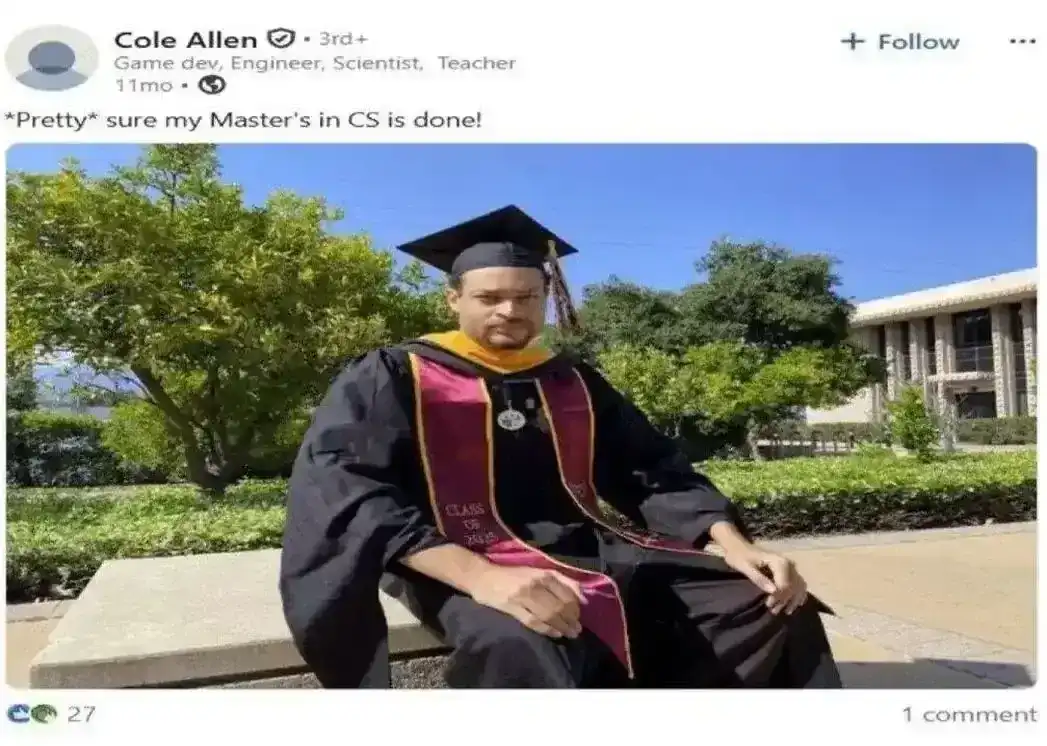 FOTOGRAFÍA. WASHINGTON (ESTADOS UNIDOS DE AMÉRICA), 25 DE ABRIL DE 2026. En la imagen, el autor del atentado contra el presidente de Estados Unidos de América, Donald John Trump, Cole Thomas Allen, un maestro de 31 años de California. Los agentes del Servicio Secreto han detenido este individuo este sábado hora Washington y domingo hora Madrid (España), luego de que se reportaran disparos durante la cena anual de la Asociación de Corresponsales de la Casa Blanca (WHCA) en Washington (Estados Unidos de América) con presencia de Trump, el vicepresidente de EEUU, James david Vance; y varios miembros del Gobierno; la asistente personal de Trump y secretaria de prensa de la Casa Blanca Karoline Claire Leavitt; y personal de la Casa Blanca. Lasvocesdelpueblo (Ñ Pueblo)