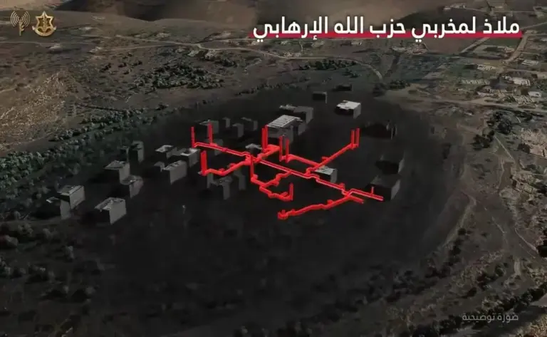 FOTOGRAFÍA. AL-QANTARA (LÍBANO), 28 DE ABRIL DE 2026. Irán construyó un túnel de Al-Qantara a la frontera con Israel para ocupar Galilea. El Ejército de Israel, Tzáhal, desmantela una red de túneles, el más grande hasta ahora, financiado por parte del régimen terrorista de los ayatolás en Al-Qantara, sur del Líbano. Captura vídeo Tzáhal/Lasvocesdelpueblo (Ñ Pueblo)