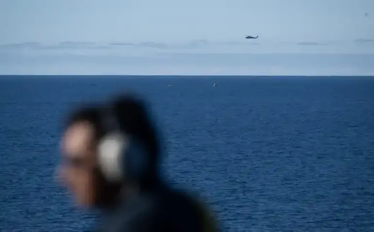 FOTOGRAFÍA. SAN DIEGO (CALIFORNIA) ESTADOS UNIDOS DE AMÉRICA, EEUU, 10 DE ABRIL DE 2026. La nave espacial Orion de la misión Artemis II de la Nasa ameriza en el Océano Pacífico en San Diego (EEUU) a las 5:07 pm PDT (8:07 pm EDT) del viernes 10 de abril de 2026. NASA/Lasvocesdelpueblo (Ñ Pueblo)