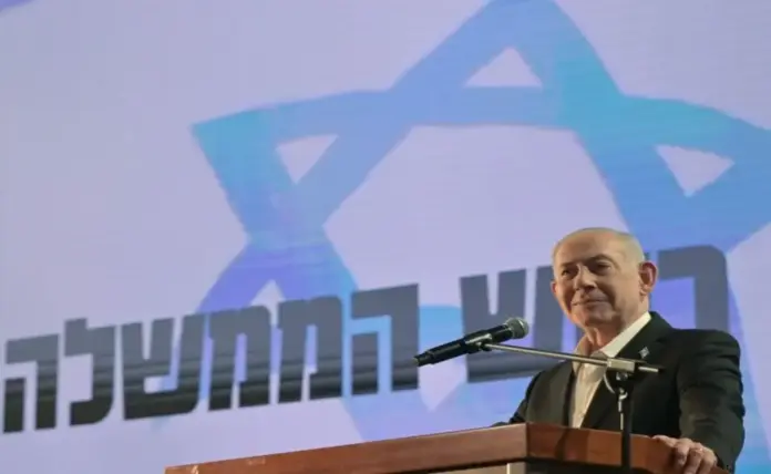 FOTOGRAFÍA. JERUSALÉN (ISRAEL), 27 DE ABRIL DE 2026. Bibi: Existen dos grandes amenazas de Hezbolá: cohetes y vehículos aéreos no tripulados. El primer ministro de Israel, "Bibi" Benjamin Netanyahu, ha participado este lunes en la Conferencia de Alto Mando de las Fuerzas de Defensa de Israel (FDI) del Ejército israelí Tzáhal. Lasvocesdelpueblo (Ñ Pueblo)