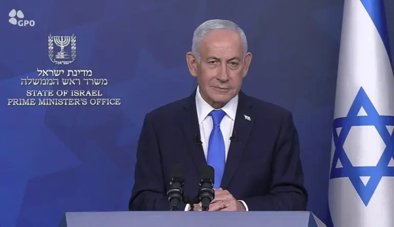 FOTOGRAFÍA. JERUSALÉN (ISRAEL), 31 DE MARZO DE 2026. Discurso de Bibi en el Día 32 de la Furia Épica-León Rugiente ante Fiesta de la Libertad de Israel. El primer ministro de Israel, "Bibi" Benjamín Netanyahu, registrado este martes durante una declaración institucional dirigida al pueblo de Israel ante la Fiesta de la Independencia del Estado de Israel cuando el país hebreo está casi apunto de derrotar al régimen terrorista de Irán y cambiar el mapa del Oriente Medio. Lasvocesdelpueblo (Ñ Pueblo)