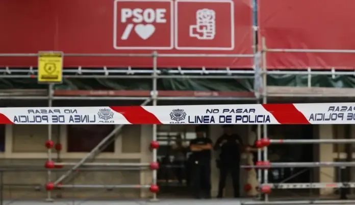 FOTOGRAFÍA. MADRID (ESPAÑA), 27 DE MAYO DE 2026. La sede central del Partido Socialista (PSOE), en la calle Ferraz de Madrid, este miércoles. Efe