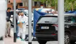 FOTOGRAFÍA. ESPLUGUES DE LLOBREGAT (BARCELONA) CATALUÑA (ESPAÑA), 02 DE MAYO DE 2026. El inmigrante magrebí autor del crimen de Esplugues tenía antecedentes policiales en Burgos por amenazas y atentado. Investigan el crimen perpetrado por un asesino con cuchillo de grandes dimensiones, cuya nacionalidad no ha sido revelada, en Esplugues de Llobregat, provincia de Barcelona. Un varón herido y una mujer brutalmente asesinada. Efe