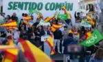 FOTOGRAFÍA. LEPE (HUELVA) ANDALUCÍA (ESPAÑA), 13 DE MAYO DE 2026. El presidente de VOX, Santiago Abascal Conde; y el candidato de la formación verde a la Presidencia d ela Junta de Andalucía para el 17M Elecciones Andalucía 2026, Manuel Gavira Florentino; participaron este miércoles en un mitin de campaña electoral en Lepe; otra demostración de fuerza de un Bambú 12 que ha vuelto a celebrar un acto multitudinario en esta campaña electoral andaluza. Lasvocesdelpueblo (Ñ Pueblo)