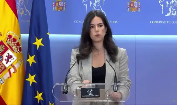 Pepa Millán: La corrupción que rodea a Zapatero no se entiende sin Sánchez FOTOGRAFÍA. MADRID (ESPAÑA), 26 DE MAYO DE 2026. Pepa Millán: La corrupción que rodea a Zapatero no se entiende sin Sánchez. La portavoz del Grupo Parlamentario de VOX en el Congreso de los Diputados, María José Rodríguez de Millán Parro (Pepa Millán), este martes en el Palacio del Congreso de los Diputados. lasvocesdelpueblo (Ñ Pueblo)