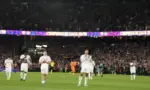 FOTOGRAFÍA. BARCELONA (CATALUÑA) ESPAÑA, 10 DE MAYO DE 2026. El Real Madrid dice adiós a la Liga superado de principio a fin por el Barça (2-0). Los jugadores del Real Madrid tras el encuentro correspondiente a la jornada 35 de LaLiga que FC Barcelona y Real Madrid disputaron en el Camp Nou, en Barcelona. Efe