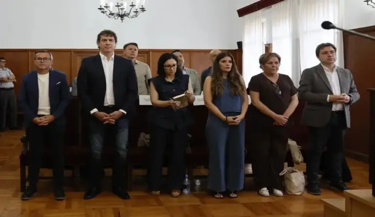 FOTOGRAFÍA. BADAJOZ (EXTREMADURA) ESPAÑA, 28 DE MAYO DE 2026. La Audiencia de Badajoz inicia el juicio por el proceso de contratación de David Sánchez, hermano del presidente del Gobierno Pedro Sánchez Pérez-Castejón, David Sánchez Pérez-Castejón. El hermano del presidente del gobierno David Sánchez, este jueves en la Audiencia de Badajoz, donde se inicia el juicio por el proceso de contratación de David Sánchez, hermano del presidente del Gobierno, en la Diputación de Badajoz. Efe