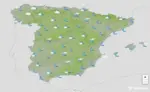 FOTOGRAFÍA. BARCELONA (CATALUÑA) ESPAÑA, 25 DE MAYO DE 2026. Estabilidad generalizada el martes con temperaturas de 34-36 grados. Infograma de la Agencia Estatal de Meteorología (Aemet) sobre las previsiones meteorológicas para martes 26 de mayo de 2026 en toda España. Lasvocesdelpueblo (Ñ Pueblo). 
