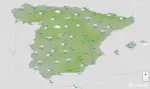 FOTOGRAFÍA. BARCELONA (CATALUÑA) ESPAÑA, 25 DE MAYO DE 2026. Inestabilidad en el noroeste peninsular y calor en Canarias el lunes. Infograma de la Agencia Estatal de Meteorología (Aemet) sobre las previsiones meteorológicas para lunes 25 de mayo de 2026 en toda España. Lasvocesdelpueblo (Ñ Pueblo). 