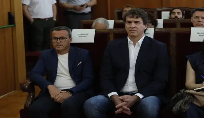 David Sánchez Pérez-Castejón FOTOGRAFÍA. BADAJOZ (EXTREMADURA) ESPAÑA, 28 DE MAYO DE 2026. La Audiencia de Badajoz inicia el juicio por el proceso de contratación de David Sánchez, hermano del presidente del Gobierno Pedro Sánchez Pérez-Castejón, David Sánchez Pérez-Castejón. El hermano del presidente del gobierno David Sánchez, este jueves en la Audiencia de Badajoz, donde se inicia el juicio por el proceso de contratación de David Sánchez, hermano del presidente del Gobierno, en la Diputación de Badajoz. Efe