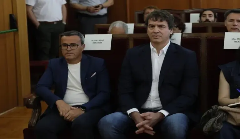 FOTOGRAFÍA. BADAJOZ (EXTREMADURA) ESPAÑA, 28 DE MAYO DE 2026. La Audiencia de Badajoz inicia el juicio por el proceso de contratación de David Sánchez, hermano del presidente del Gobierno Pedro Sánchez Pérez-Castejón, David Sánchez Pérez-Castejón. El hermano del presidente del gobierno David Sánchez, este jueves en la Audiencia de Badajoz, donde se inicia el juicio por el proceso de contratación de David Sánchez, hermano del presidente del Gobierno, en la Diputación de Badajoz. Efe